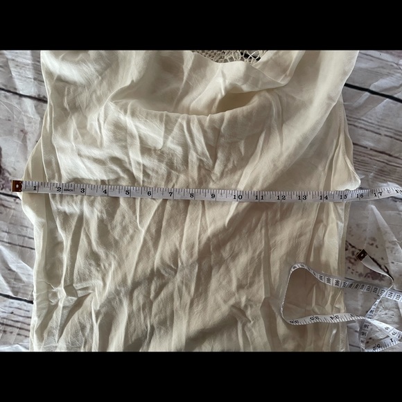 Off white sheer tunic sleeveless size small-6 - Picture 5 of 7